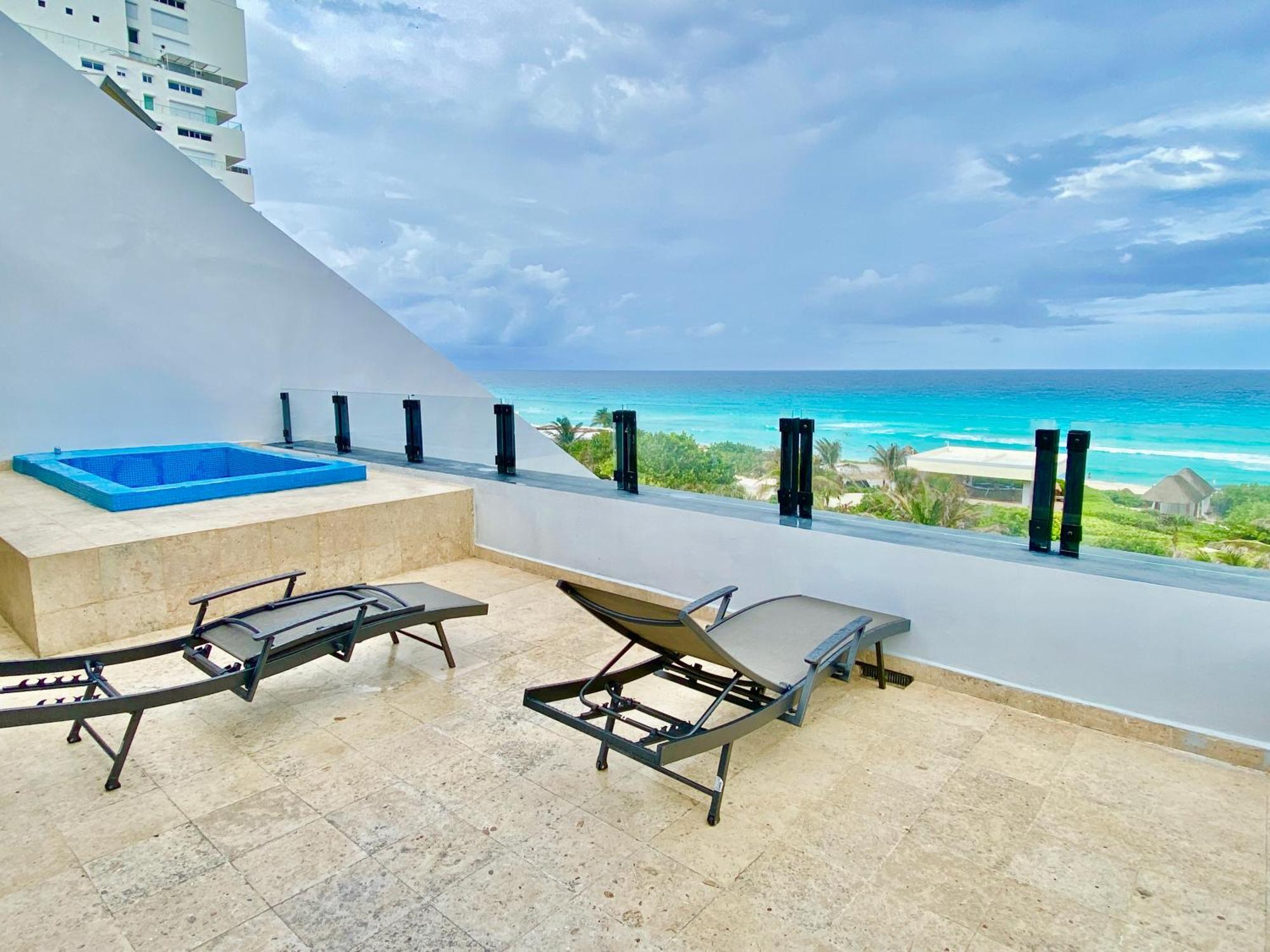 Condo In Ocean Front Resort Cancún Zimmer foto