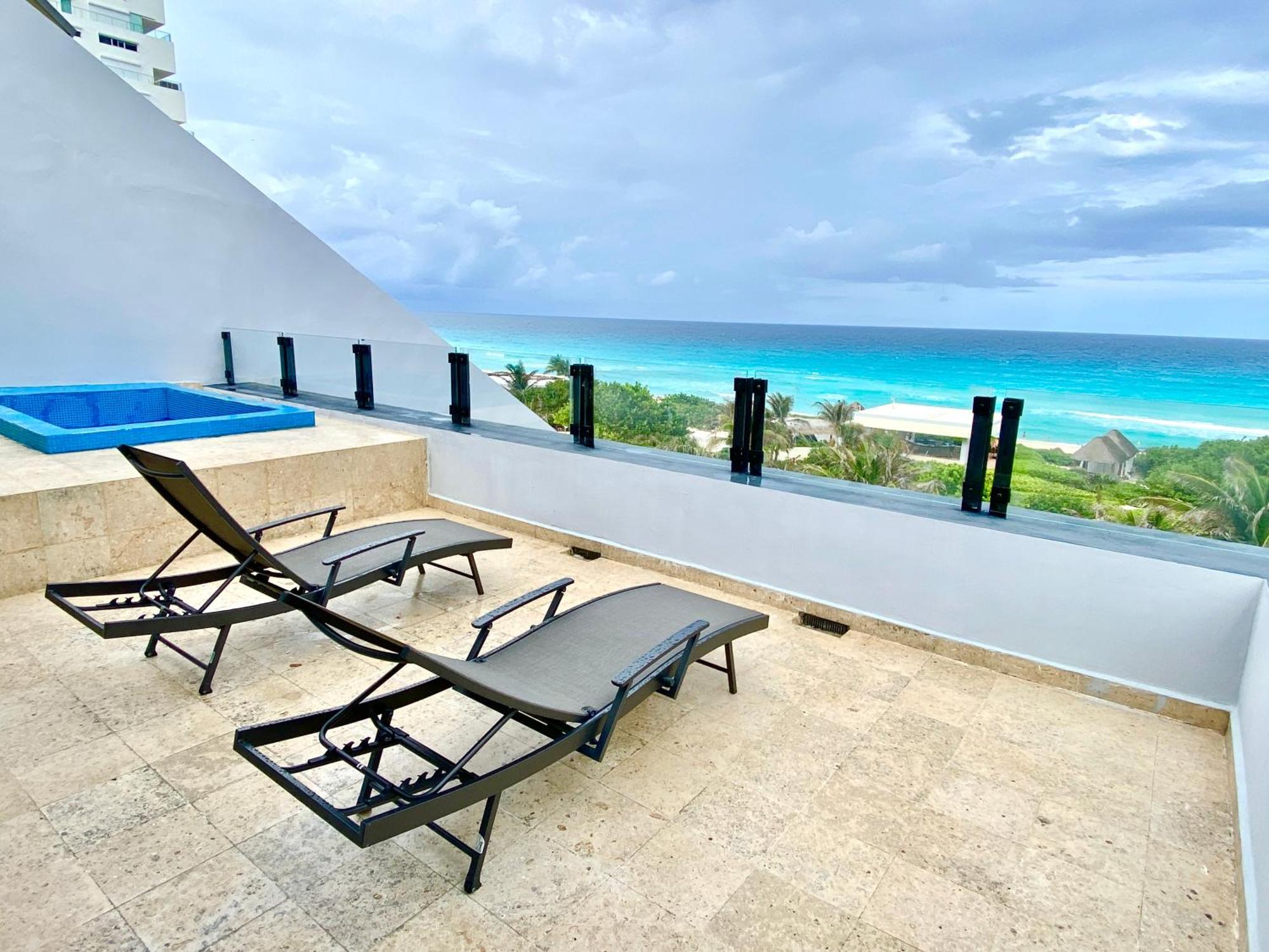 Condo In Ocean Front Resort Cancún Zimmer foto